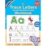 Trace Letters: Alphabet Handwriting Practice workbook for kids: Preschool writing Workbook with Sight words for Pre K, Kinder