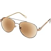 Foster Grant Sofia Vergara x Women's Carmen Full Lens SunReaders Aviator Reading Glasses, Shiny Bronze, 57 mm + 2.75