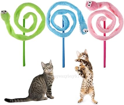 Amazon Mewtogo 猫じゃらし 猫用おもちゃ ヘビ玩具 猫大興奮 マタタビトイ 可愛い ストレス解消 運動不足解消 互いに愛情を増強し Mewtogo 猫じゃらし 羽のおもちゃ 通販
