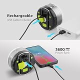 Lepro Rechargeable Camping Light, Tent Lantern, 5 Modes, Magnetic, USB C Power view 2