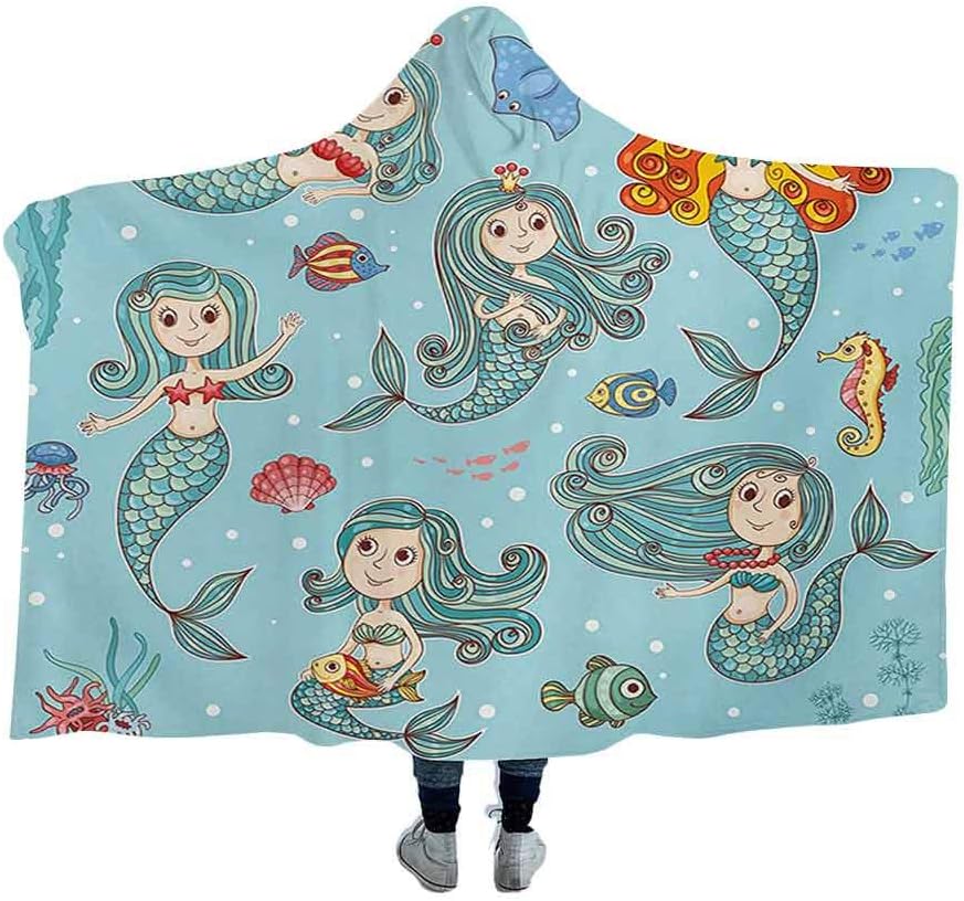 dsdsgog Wearable Sleeping Blankets Mermaid,Cute Collection