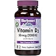 Bluebonnet Nutrition Vitamin D3 2000 IU Vegetable Capsule, Aid in Muscle and Skeletal Growth, Cholecalciferol from Lanolin, D3, Non GMO, Gluten Free, Soy Free, Milk Free, Kosher, 180 Vegetable Capsule