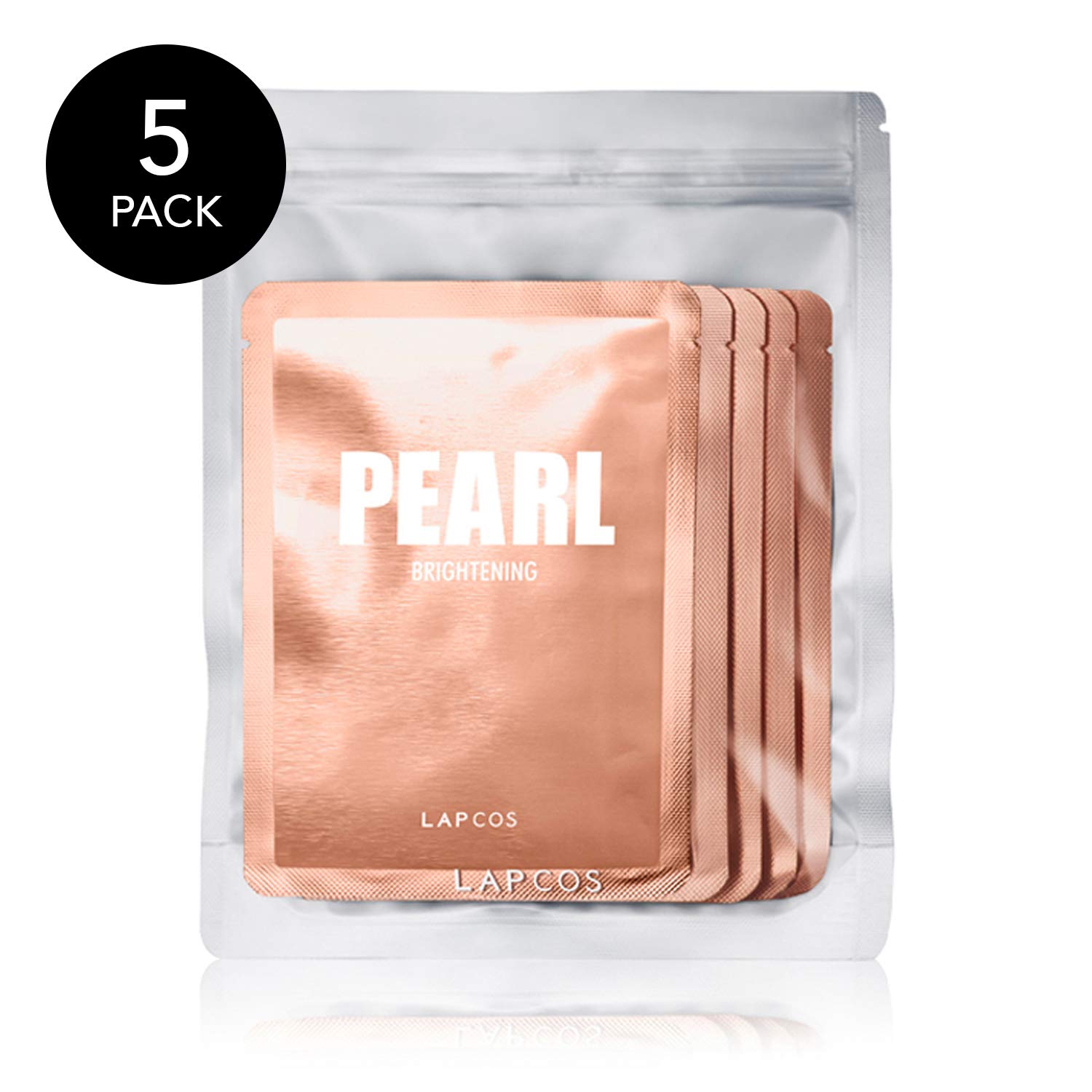 LAPCOS Collagen Sheet Mask, Daily Face Mask with Collagen Peptides for Wrinkles and Dark Spots, Korean Beauty Favorite, 5-Pack. : Beauty