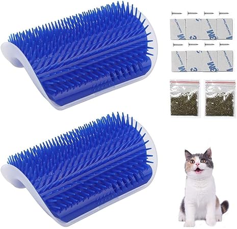 corner mounted cat brush