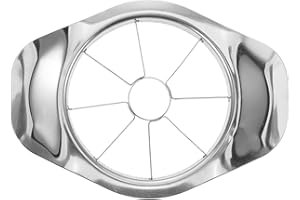 TOGEVAL Thick Stainless Steel Apple Corer and Slicer Heavy Duty Fruit Cutter with Sharp Blades Kitchen