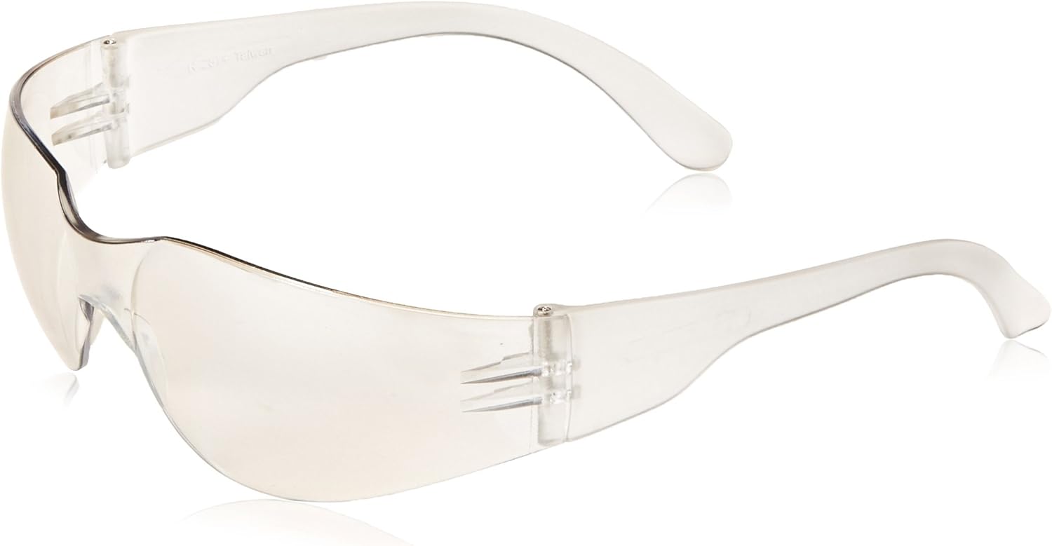 Radians Clear Safety Glasses, Scratch-Resistant, Wraparound, One Size - Safety Glasses - 