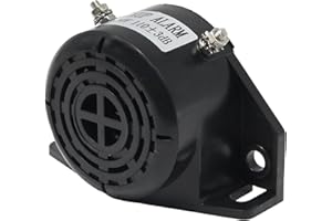 DUZFOREI Backup Alarm 12V -48V 110dB Universal Fit Heavy-Duty Backup Reverse Warning Beeper for Truck Vehicle Van Freight Lorry Heavy Equipment