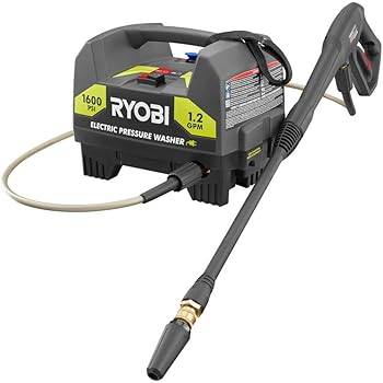 pressure washer ryobi psi power electric 1600 gpm amazon wash washers compact depot cleaner wand 2000 cordless outdoor gas homedepot