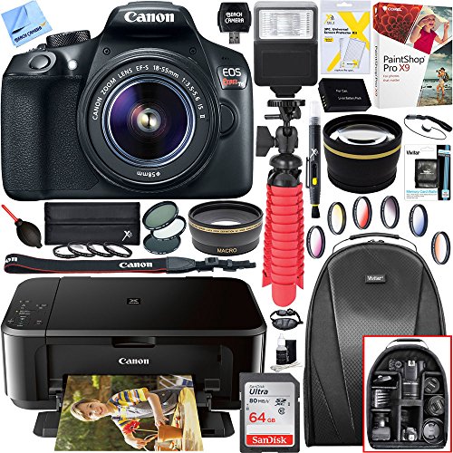 Canon-EOS-Rebel-T6-Digital-SLR-Camera-with-EF-S-18-55mm-IS-II-Lens-and-Canon-Pixma-MG3620-Wireless-Inkjet-All-In-One-Multifunction-Photo-Printer-64GB-Accessory-Bundle