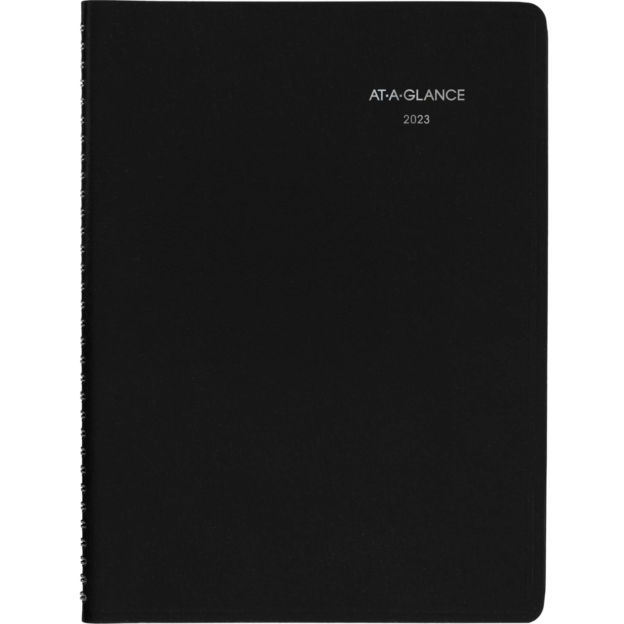 AT-A-GLANCE 2023 Weekly Planner, DayMinder, Quarter-Hourly Appointment Book, 8" x 11", Large, Black (G52000) — image 1