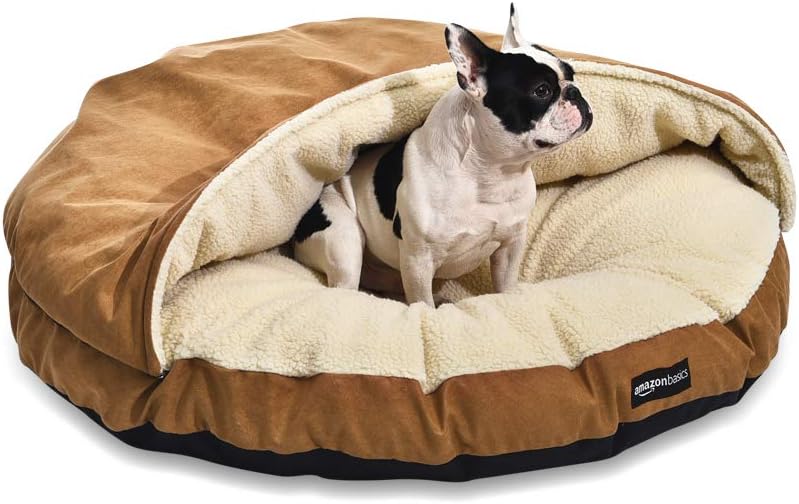 Basics Pet Cave Bed, Small, Blue : Pet Supplies