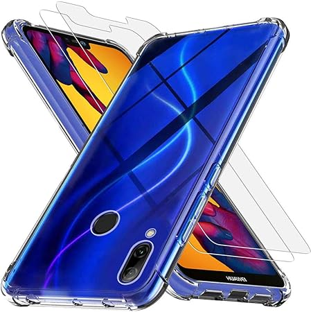 MoEvn Huawei P20 Lite Hülle + Panzerglas, Transparent ...