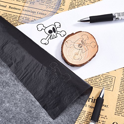 Hotop 100 Sheets Carbon Transfer Paper, Black Tracing Paper for Wood