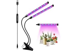 Otryad Grow Lights for Indoor Plant, 40 LEDs Plant Grow Lights Full Spectrum for Indoor Plants, Auto ON & Off with 3/9/12H Ti