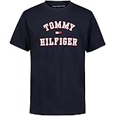 Tommy Hilfiger Boys' Short Sleeve Graphic Crew Neck T-Shirt, Soft, Comfortable, Relaxed Fit