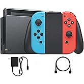 Nintendo Switch with Neon Blue and Neon Red Joy‑Con V2 (Red &amp; Blue Switch)