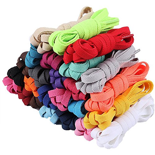 Alonea Flat Coloured Athletic Sneaker Shoe Laces Strings Shoelaces Bootlaces (Mint Green)