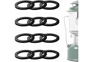 YINORD 12PCS No. 2 Fuel Cap Seals Replacement for Coleman 220, 228, 200a & Pre-1970 Lanterns/Stoves – Durable, Leak-Proof & Corrosion-Resistant Seals.