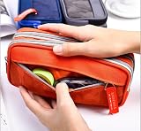 YONZONE Pencil Case Large Capacity 3 Compartments Grey High Storage Organizer view 5