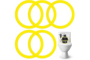 IMPRESA Flush Valve Seal - Durable Rubber & Toilet Gasket Kit - Quick 3-Minute Install & Gasket Replacement - Compatible with Kohler Toilet Tank GP1059291 & Flush Seal Ring - Pack of 5, Yellow