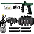 Maddog Empire Mini GS Electronic Full Auto Paintball Gun Marker w/ 48/3000 HPA Paintball Tank, Empire Halo Too Electronic Loader, 4-Pod Harness & (4) Pods Starter Package