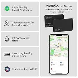 MICFLIP Wallet Tracker, Apple MFi Certified Card