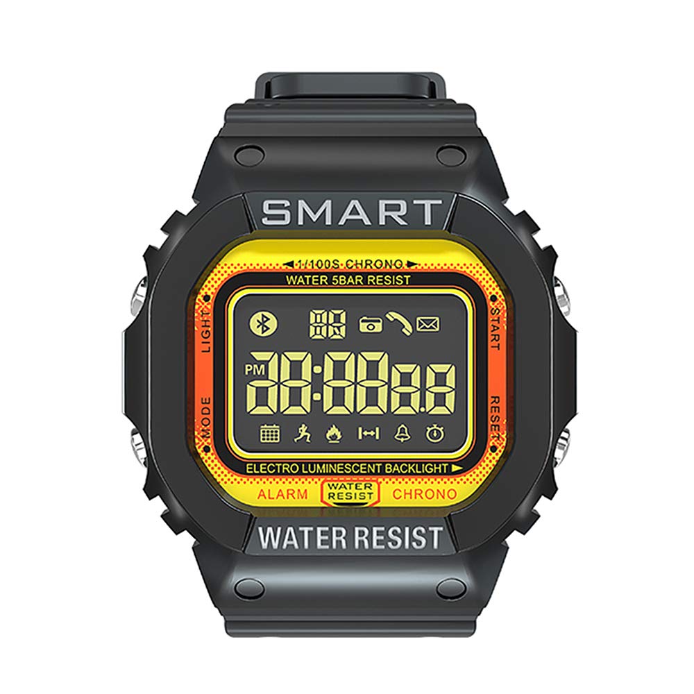 EX16 Rugged Waterproof Sports Smart Watch for Men Women Bluetooth Smartwatch with Activity Tracker Pedometer Steps Calories Counter Stopwatch Long ...
