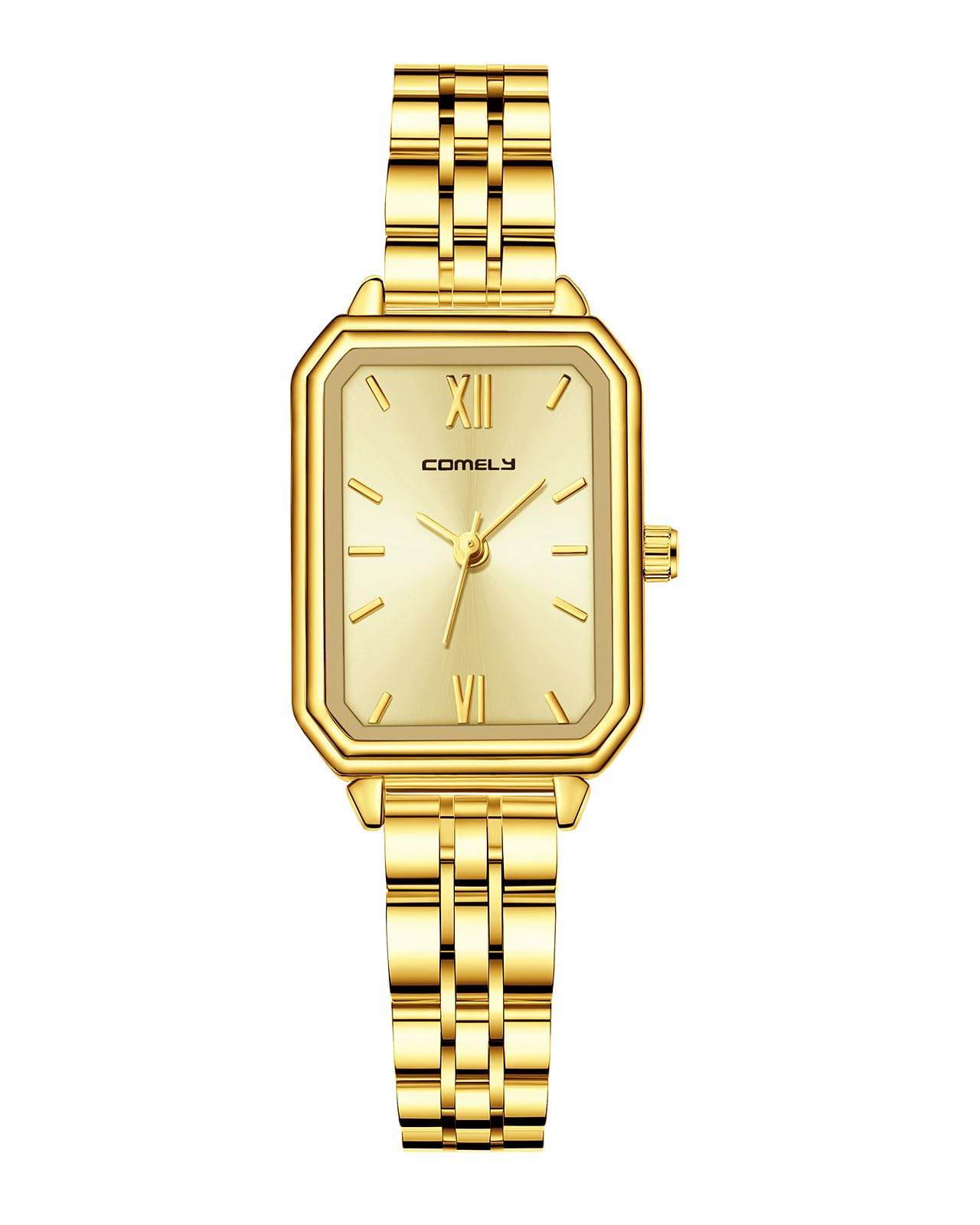 CIVO Women's Stainless Steel Analogue Small Rectangular Watch Women's Casual Waterproof Quartz Women's Watch, Stylish Gifts for Women