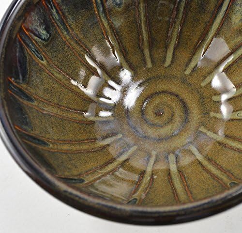 Shaving Bowl Brown Lather Bowl Handmade Wheel Thrown Stoneware Pottery