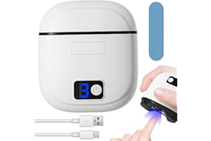 Epinovo Electric Nail Clipper with Nail File, USB Rechargeable Automatic Trimmer for Adults, Seniors, Men, Women, Children, 3-Speed Levels (White) – Not for Toenails