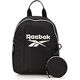 Reebok Womens Backpack - Zipper Closure Mini Lightweight Backpack Purse for Women - Everyday Bag & Travel Bag for Women, Reagan Black