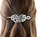Viking Celtic Hair Clips Hairpins- Viking Hair Accessories Celtic Knot Hair Pins Antique Silver Hair Sticks Irish Hair Decor Accessories for Long Hair Jewelry Braids Hair Slide Clip With Stick (N-A1)