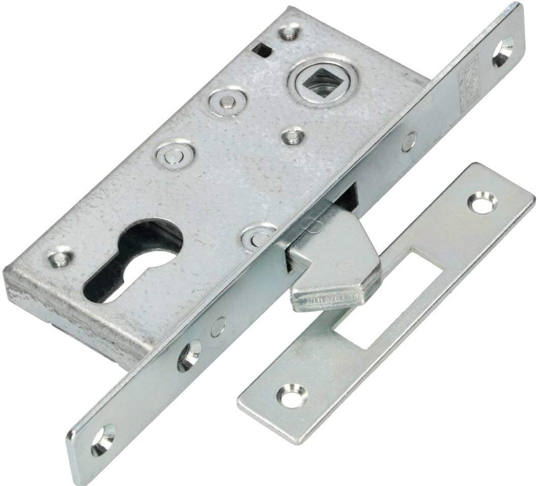 KOTARBAU® H-60 Hook Mortice Lock for Sliding Doors Face Plate Sliding Gate Lock Galvanised Corrosion Resistant