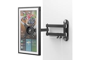 Laivli Wall Mount for Echo Show 15, and Monitors 13"-27", with 15 Inch Extension Arm, Full Motion Adjustable - Easy to Rotate, Swivel, Tilt and Fold, Metal Echo Show 15 Wall Mounting Bracket