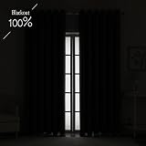 Krismile 100% Blackout Curtains Blue 2 Panels Thermal Insulated 46x54 view 7