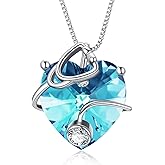 OCJ Nurse Gifts Stethoscope Necklace 925 Sterling Silver Heart Birthstone Jewelry Birthday Graduation Gifts for Nurse Doctor Medical Student