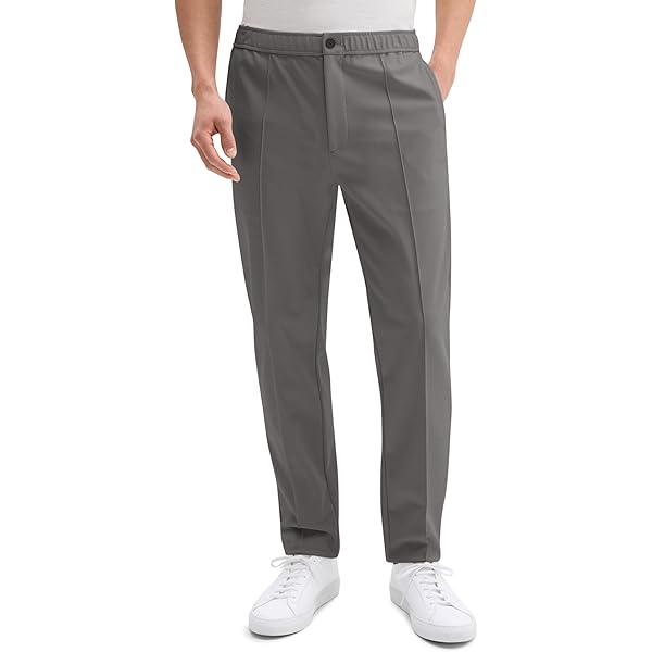 Theory Men's Curtis Drawstring Pant in Precision Ponte, Black, 28