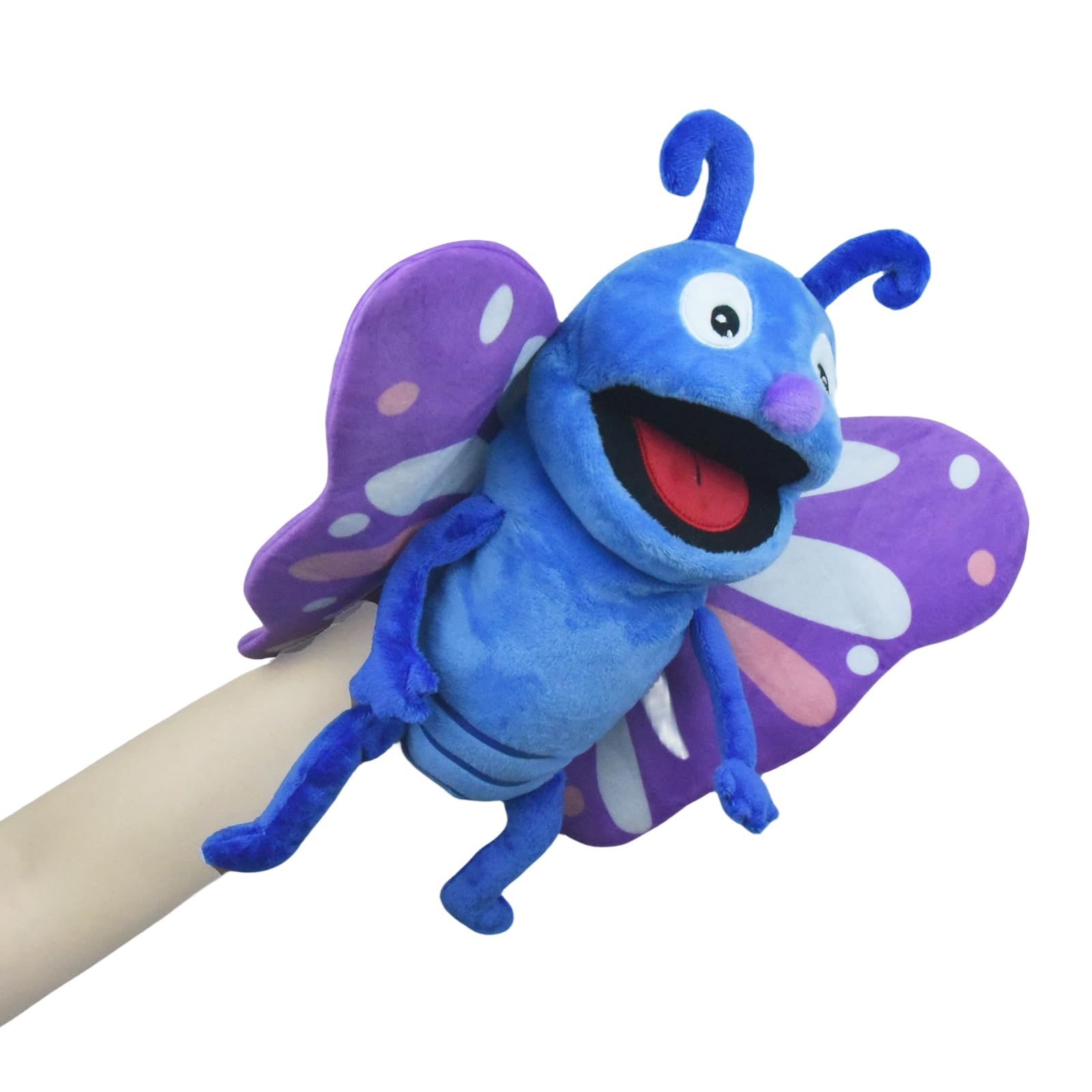 lilizzhoumax butterfly Hand Puppet Plush Toy Stuffed insect HandPuppet Cute Role-Playing Child Interactive Early Education Home Decoration Animal Toys birthday Gift for Kids boys girls