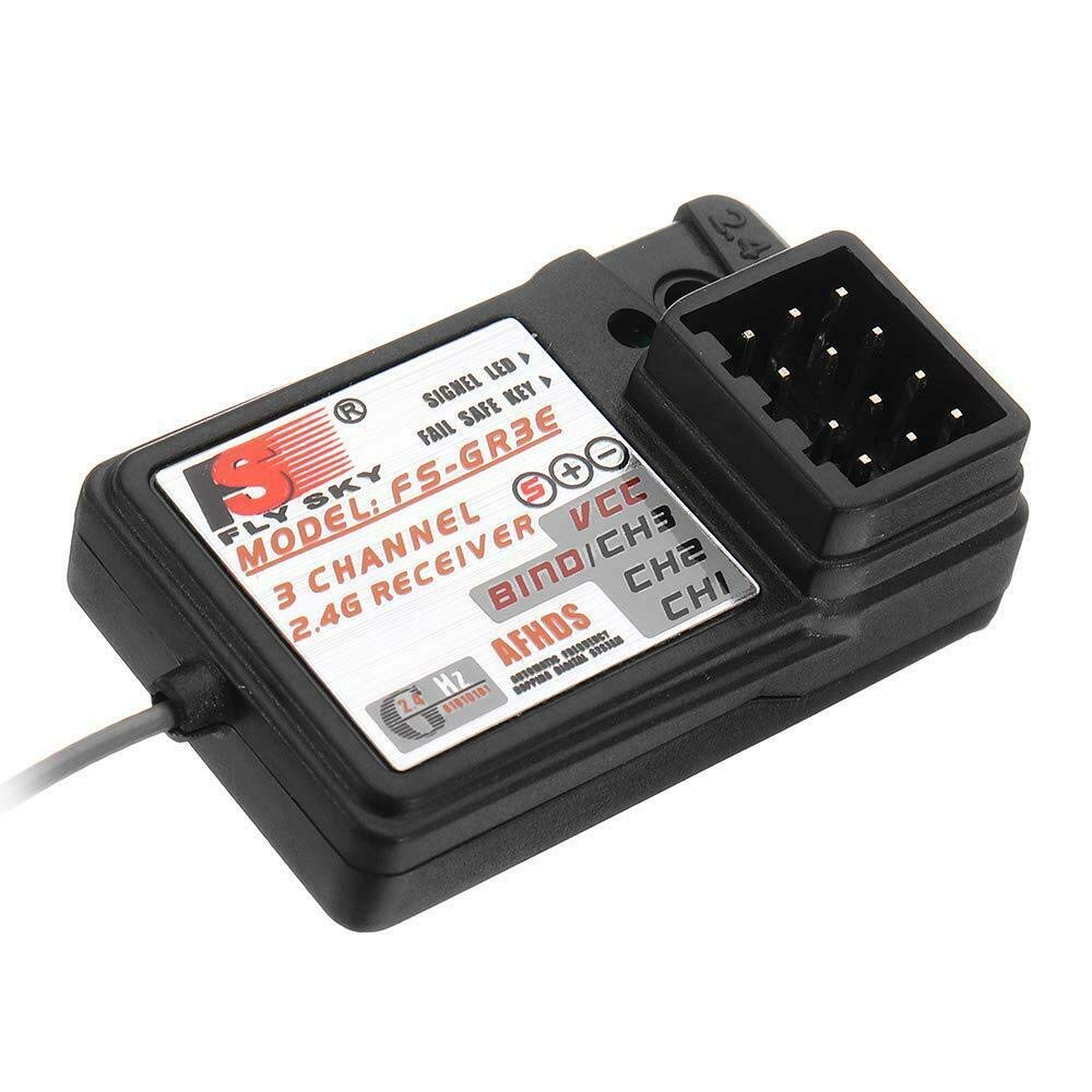 Yangers 2.4GHz RC Receiver for Car Boat, FS-GR3E 3-Channel 3CH Receiver for Fs-GR3C GT3B GT2 GT2E GT2G FS-T4B FS-i4 GT6B FS-i6 Transmitter