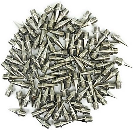 Replacement Track and Cross Country Spikes Pyramid Type 1/2 inch (12mm) (100 Pieces a Pack)