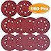 Paxcoo 100 Pcs 5 Inch 8 Holes Sanding Discs 40/60/ 80/100/ 120/180/ 240/320/ 400/800 Grit Hook and Loop Sandpaper for Random Orbital Sander