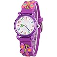 Venhoo Kids Watches 3D Cute Cartoon Waterproof Silicone Children Toddler Wrist Watches Time Teacher Gifts for 3-10 Ages Boys Little Child
