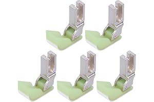 Industrial Sewing Machine Presser Foot 5Pcs Stainless Steel Plastic Flat Car Cotton Presser Foot Durable Non Stick Accessorie