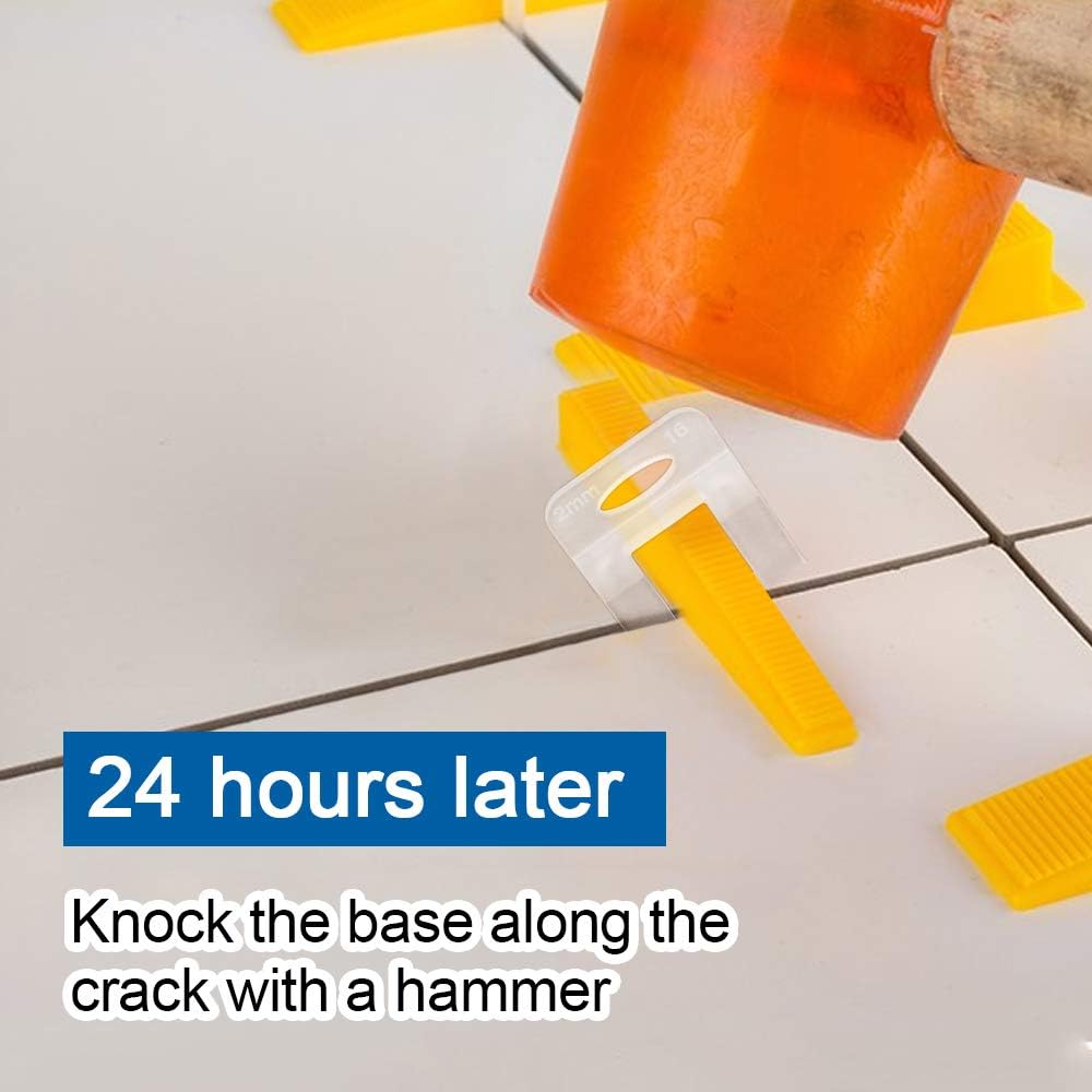 OGORI Tile Leveling Clips 2mm- Tile Spacers Only, Pack of 200, White, 2mm clips - Image 5