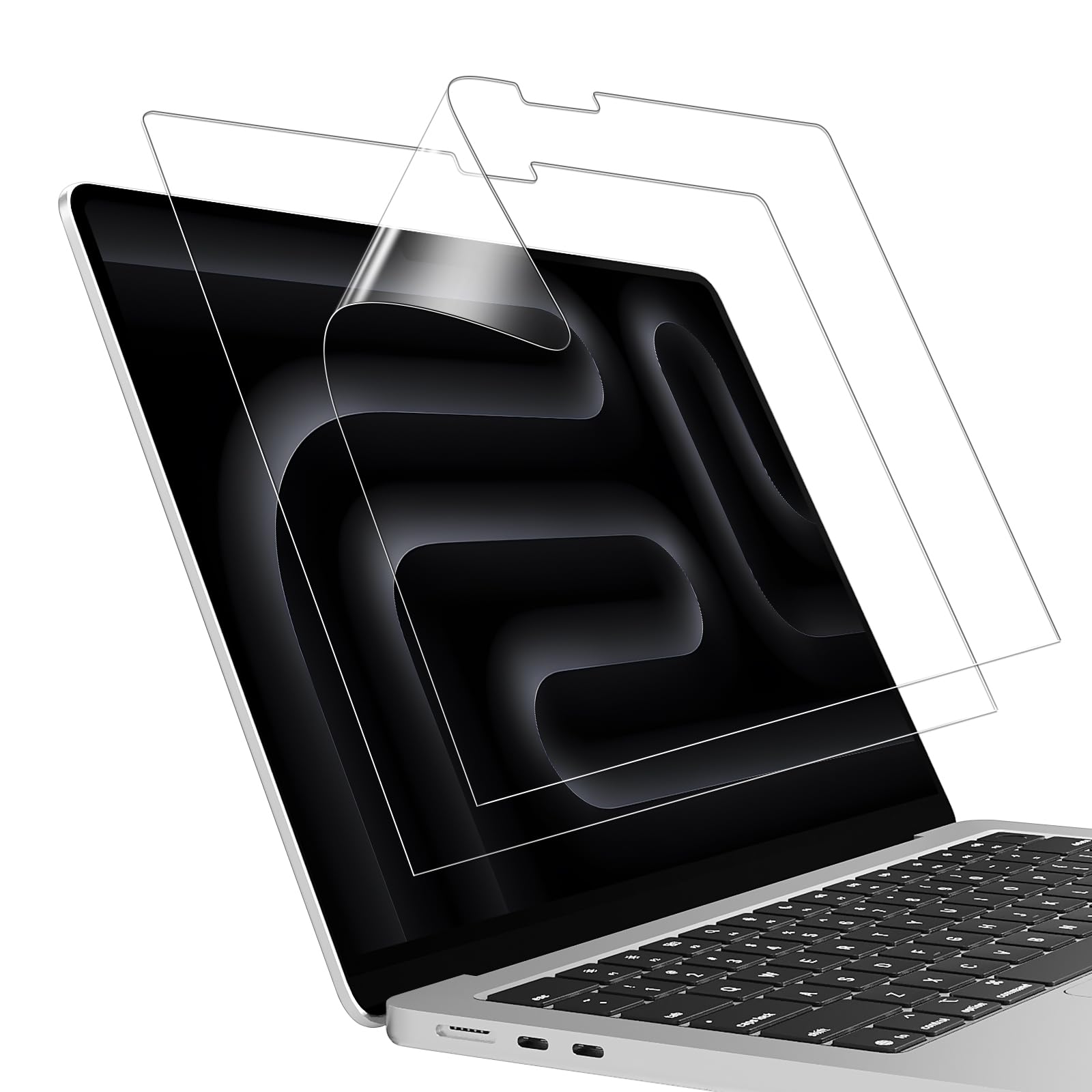 MasiBloom HD Screen Protector for 2026-2021 MacBook Pro 14-inch M5-M1 Chip A3426 A3427 A3434 Clear High Definition Anti Scratch 5H Filter Laptop Protector Accessories (2 Pcs)