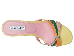Steve Madden Women's Cary Heeled Sandal, Bright
