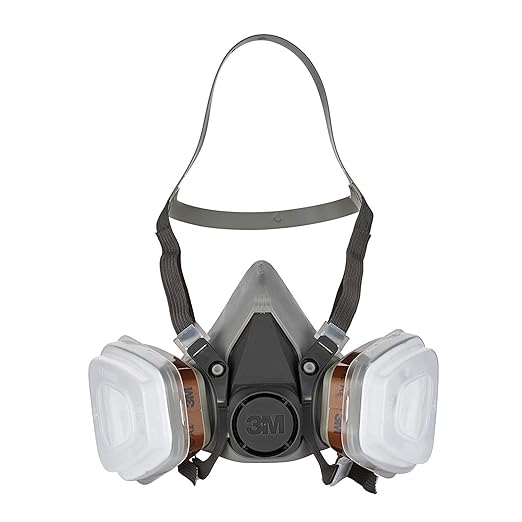 3M Spray Paint Respirator Halfmask 6002C with Removable Filters