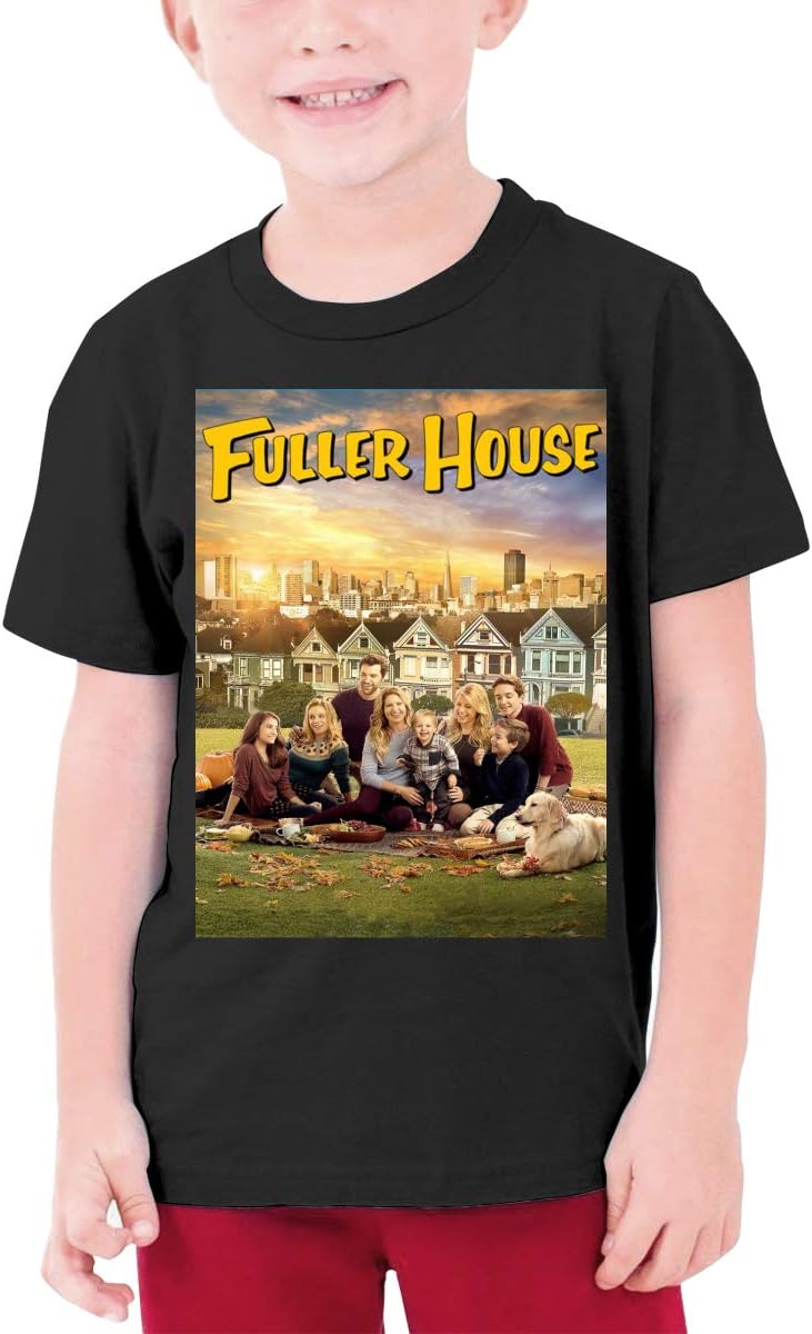 AP.Room Fuller House T Shirts Youth Round Neck Shirt Teenager Pattern Boys Personality Tees