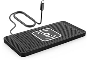 Car Charging pad for VW Tiguan Atlas Taos ID.Buzz, 15W Charger for Car, Type C/USB Fast Charging, Non-Slip Charger Pad, Phone