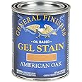 General Finishes Oil Base Gel Stain, 1 Pint, American Oak